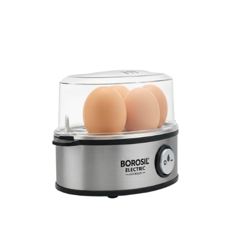 Electric Egg Boiler (Borosil) ? 7-Egg Steamer for Quick Breakfast
