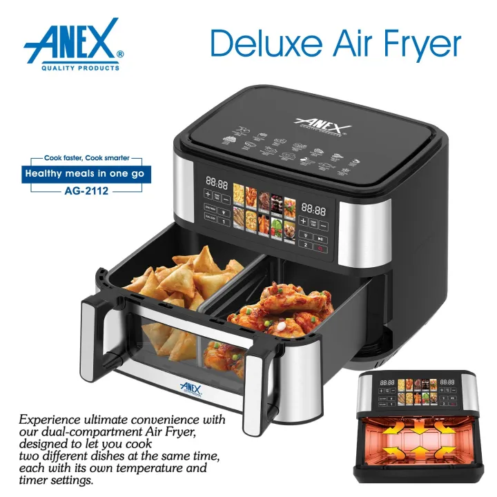 Deluxe Air Fryer Model no AG-2112 thumbnail 2